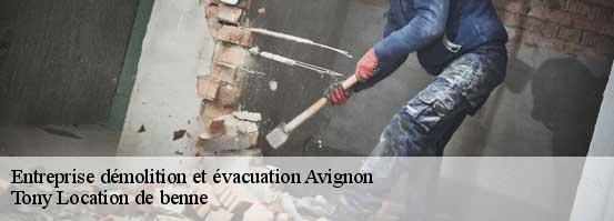 Entreprise démolition et évacuation  avignon-84000 Tony Location de benne