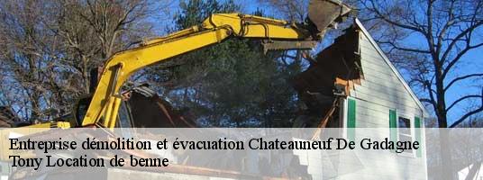 Entreprise démolition et évacuation chateauneuf-de-gadagne-84470 Tony Location de benne