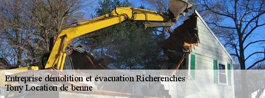 Entreprise démolition et évacuation richerenches-84600 Tony Location de benne
