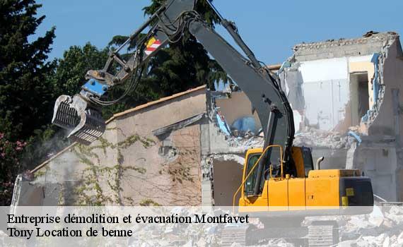 Entreprise démolition et évacuation montfavet-84140 Tony Location de benne