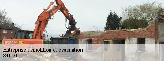 Entreprise démolition et évacuation montfavet-84140 Tony Location de benne
