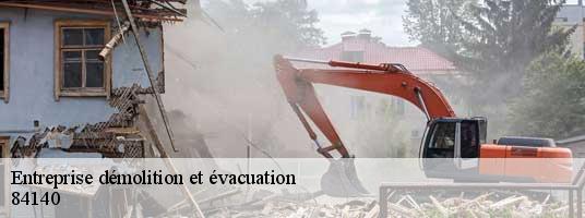 Entreprise démolition et évacuation montfavet-84140 Tony Location de benne