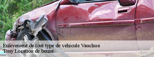 Enlèvement de tout type de véhicule 84 Vaucluse Tony Location de benne
