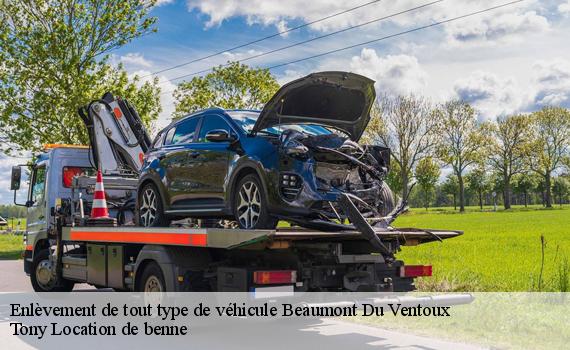 Enlèvement de tout type de véhicule beaumont-du-ventoux-84340 Tony Location de benne