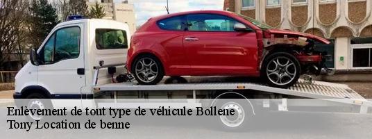 Enlèvement de tout type de véhicule bollene-84500 Tony Location de benne